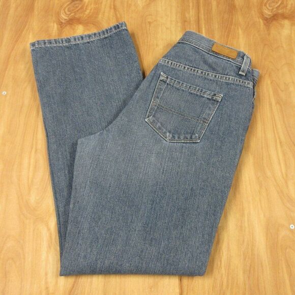 TOMMY HILFIGER‎ High-Rise Straight Leg Denim Jeans Womens Sz 10 LONG Cotton TALL - Picture 2 of 16